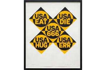 Robert Indiana, 1966: USA 666   [KPMG]