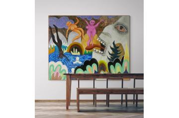 Oska Gutheil, Am Flussufer | Kunstmiete |