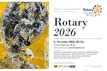 CHARITY KUNSTAUKTION  2026 ROTARY CLUB WIEN AM HOF